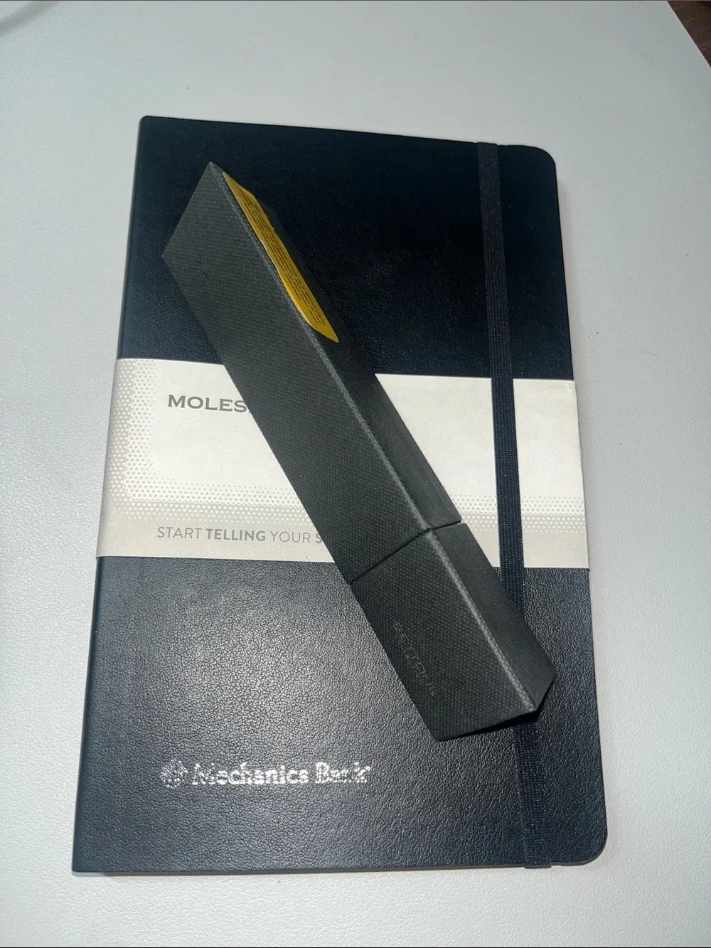 Moleskine Black Notebook with Matching Bettoni Black Pen